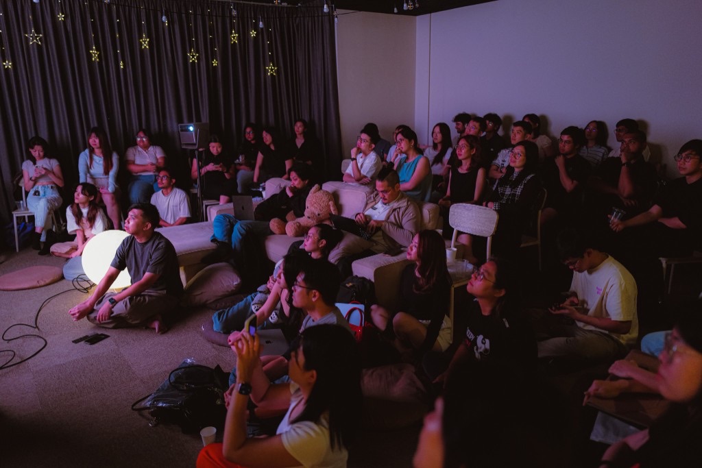 Audience packed in for the screening